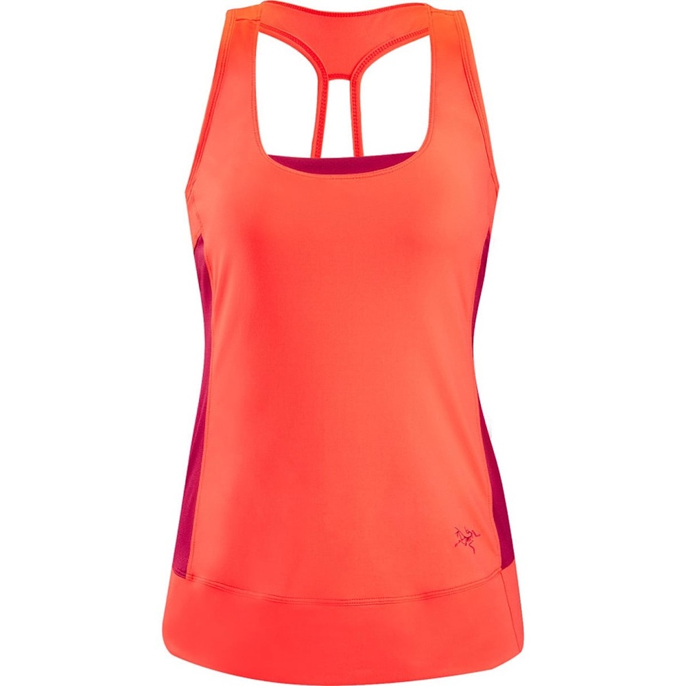 Arc'teryx Soltera Orange Running Hiking Athletic Athleisure Tank Top S